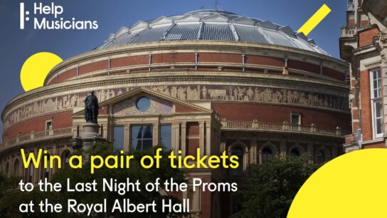 Image promoting an online auction to win a pair of Proms tickets at the Royal Albert Hall